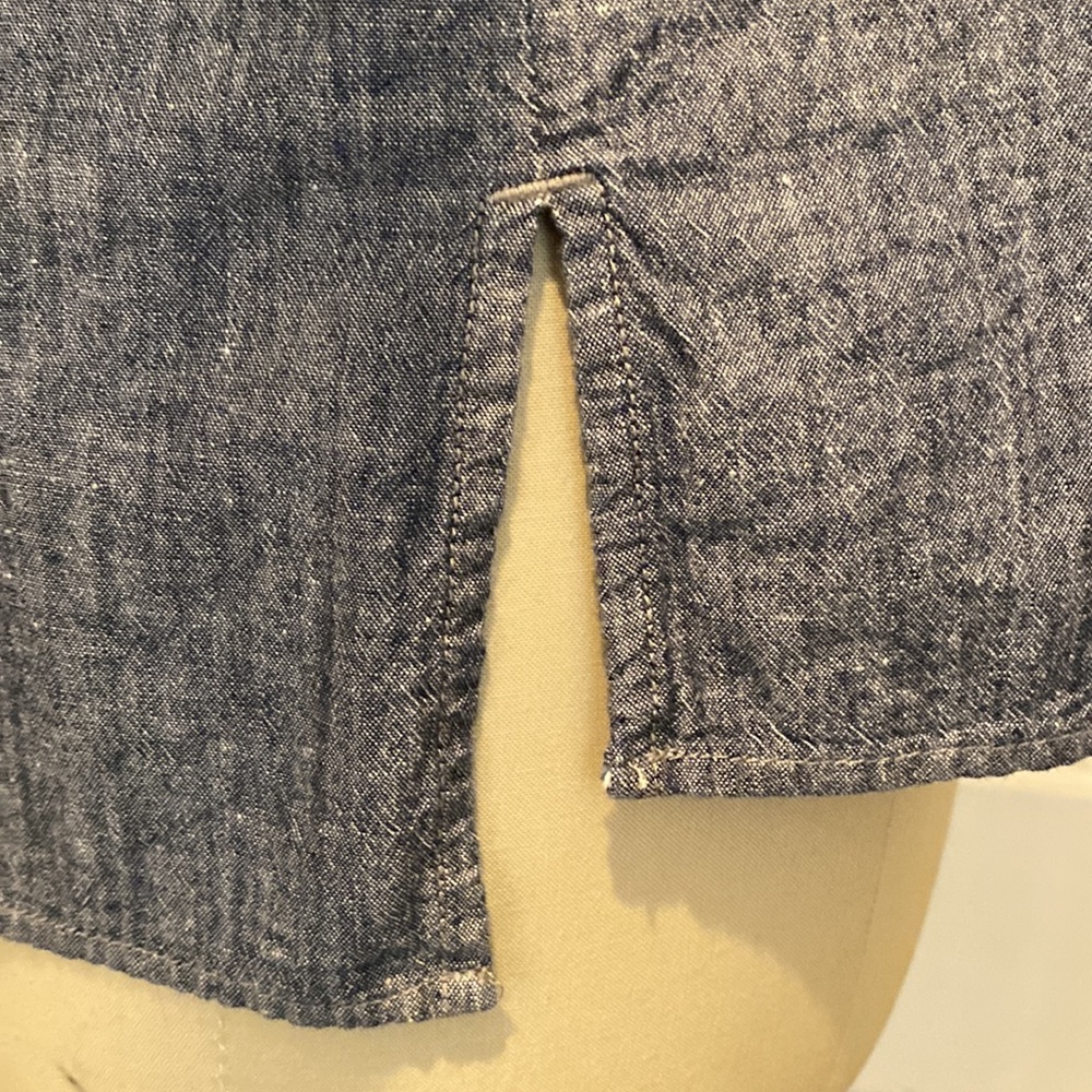 Vince Patch Pocket Chambray Blouse - image 5